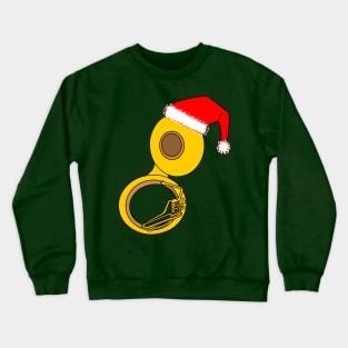 Santa Hat Tuba Crewneck Sweatshirt